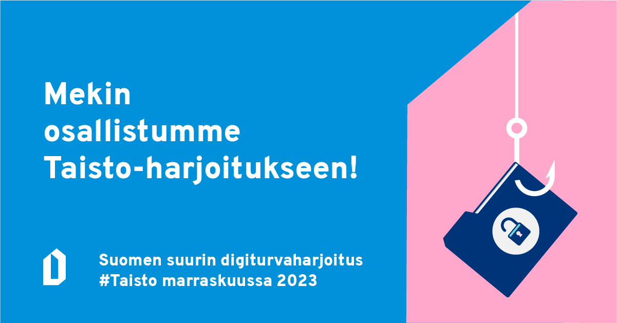 Suomen suurin digiturvaharjoitus auttaa varautumaan ajankohtaisiin uhkiin. Juvan kunnan tiimi osallistuu Taisto-harjoitukseen torstaina 2.11.2023.