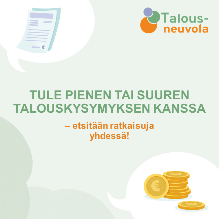 Koko kansan Talousneuvolassa voi keskustella arkisista talousasioista. Juvan ensimmäinen ja kaikille avoin Talousneuvola järjestetään Toimintatalolla tiistaina 9.4.2024.