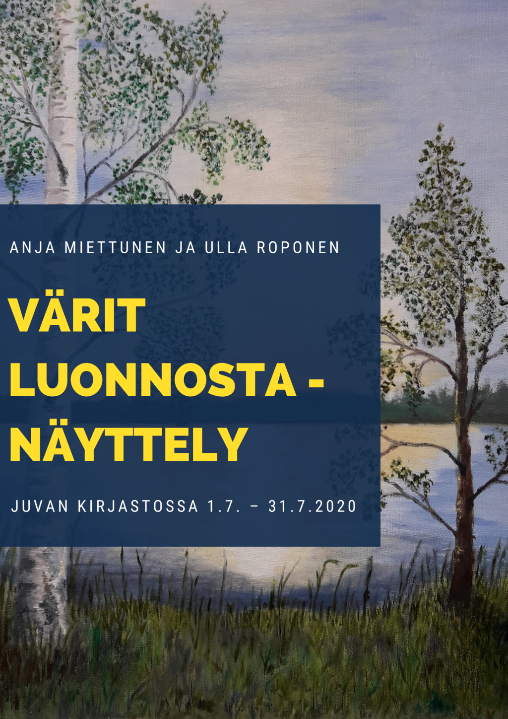 Värit luonnosta -näyttely Kirjastogalleriassa