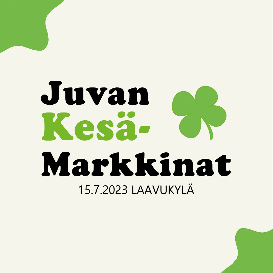 Juvan Kesämarkkinat järjestetään Laavukylässä la 15.7.2023