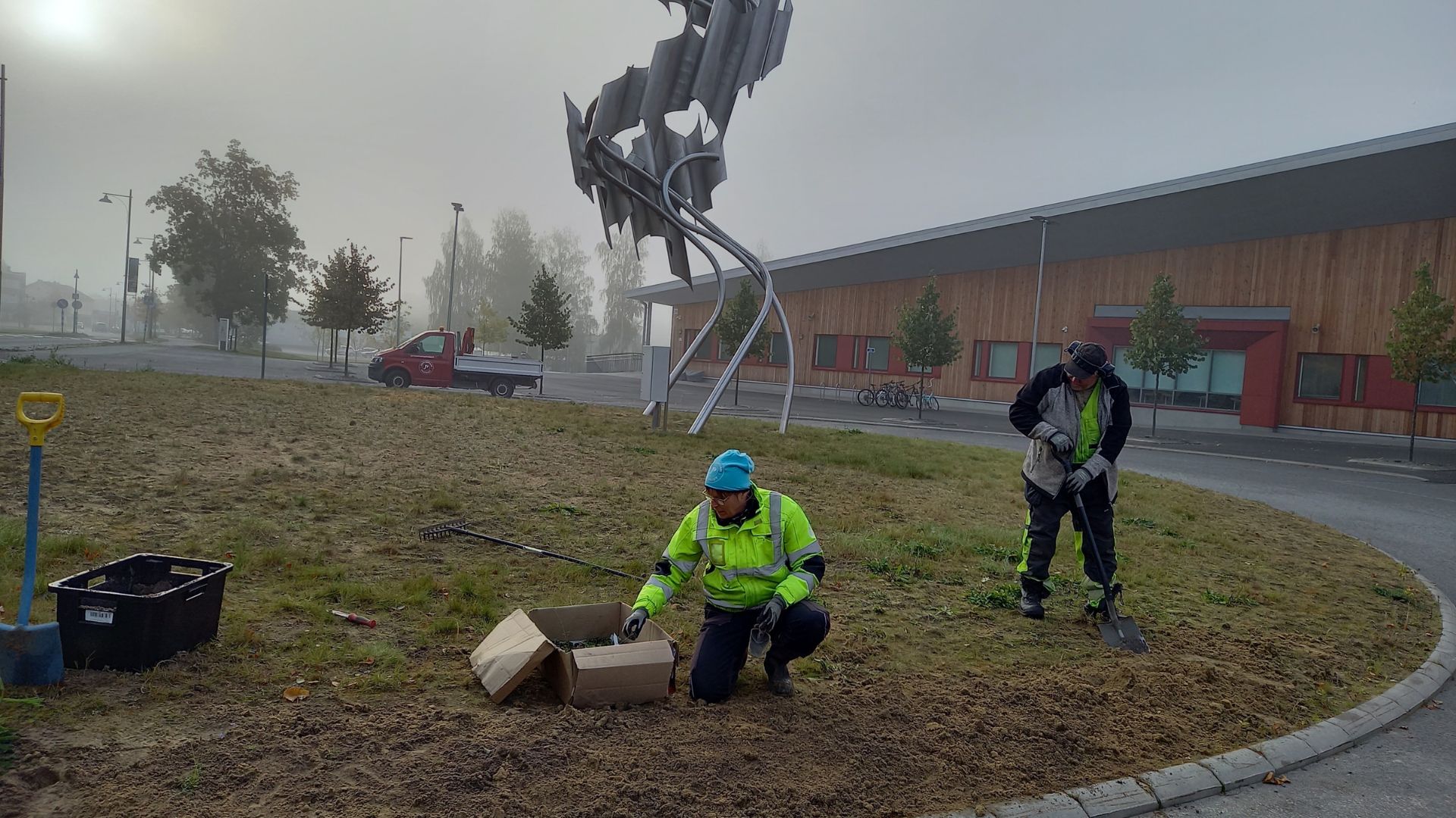 Juvan kirkonkylän viherryttämissuunnitelma etenee syystöiden merkeissä.